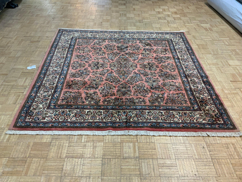 VINTAGE 7ft. x 7ft. TRADITIONAL SAROUK - David Tiftickjian & Sons