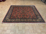 VINTAGE 7ft. x 7ft. TRADITIONAL SAROUK - David Tiftickjian & Sons