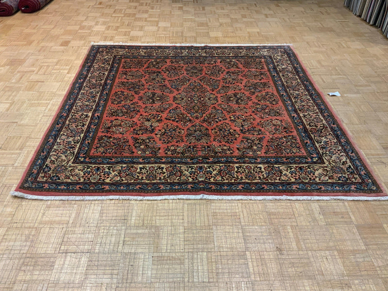 VINTAGE 7ft. x 7ft. TRADITIONAL SAROUK - David Tiftickjian & Sons