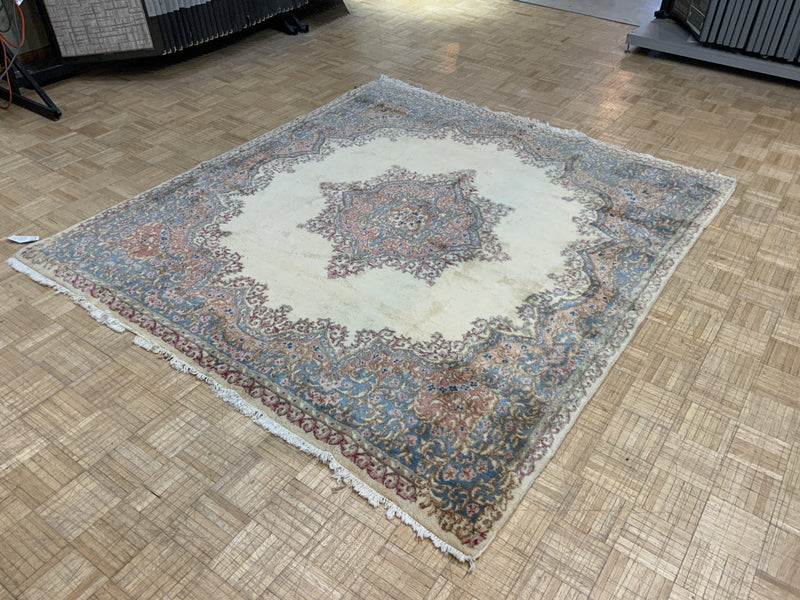 VINTAGE 7ft. x 8ft. FLORAL KERMAN - David Tiftickjian & Sons