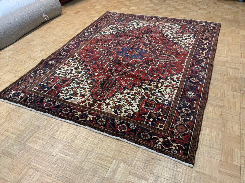 VINTAGE 7ft. x 9ft. GEOMETRIC HERIZ - David Tiftickjian & Sons