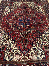 VINTAGE 7ft. x 9ft. GEOMETRIC HERIZ - David Tiftickjian & Sons