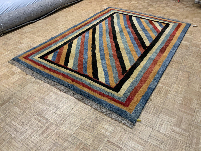 VINTAGE 7ft. x 9ft. MODERN GABBEH - David Tiftickjian & Sons