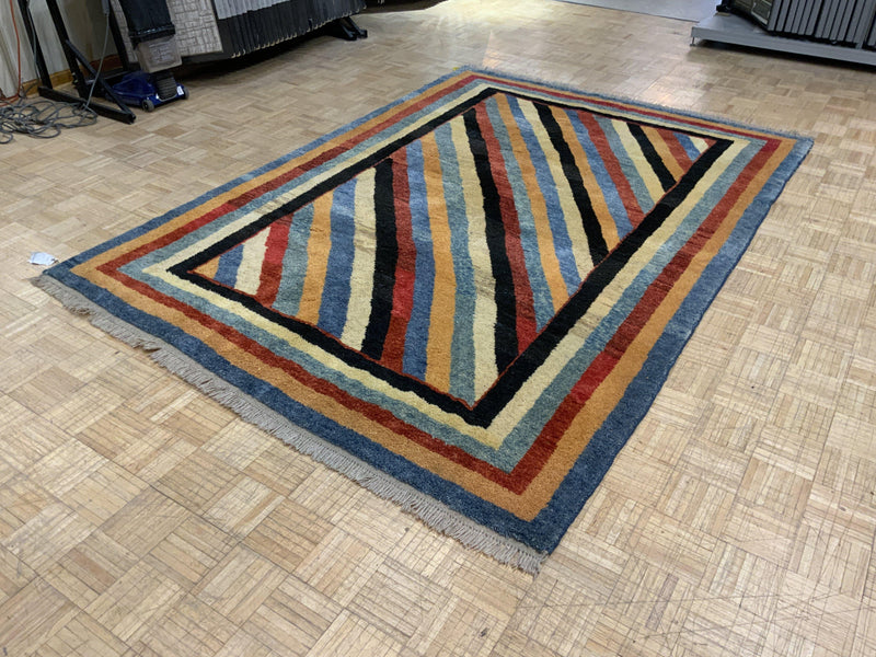 VINTAGE 7ft. x 9ft. MODERN GABBEH - David Tiftickjian & Sons