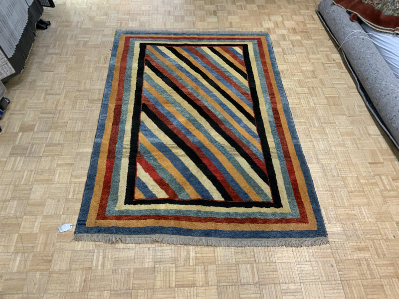 VINTAGE 7ft. x 9ft. MODERN GABBEH - David Tiftickjian & Sons