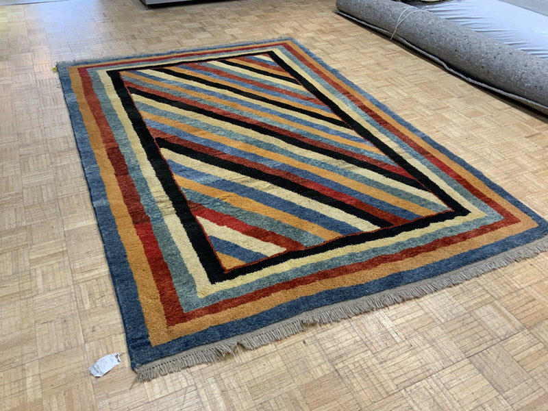 VINTAGE 7ft. x 9ft. MODERN GABBEH - David Tiftickjian & Sons