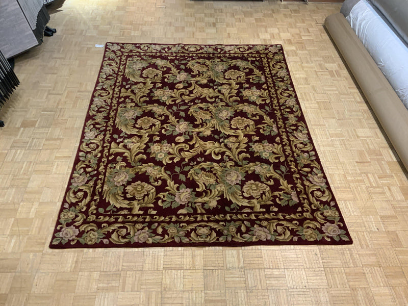 VINTAGE 8ft. x 10ft. FLORAL AUBUSSON - David Tiftickjian & Sons