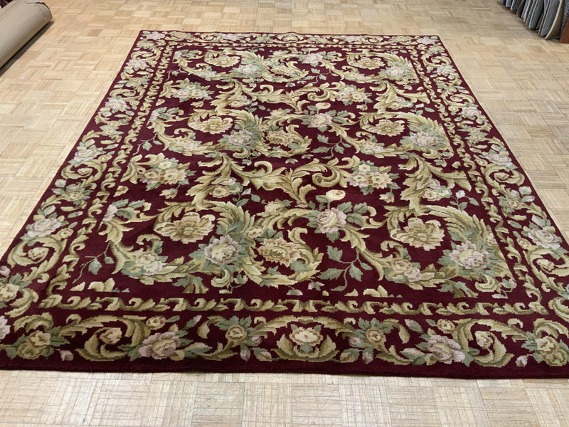 VINTAGE 8ft. x 10ft. FLORAL AUBUSSON - David Tiftickjian & Sons