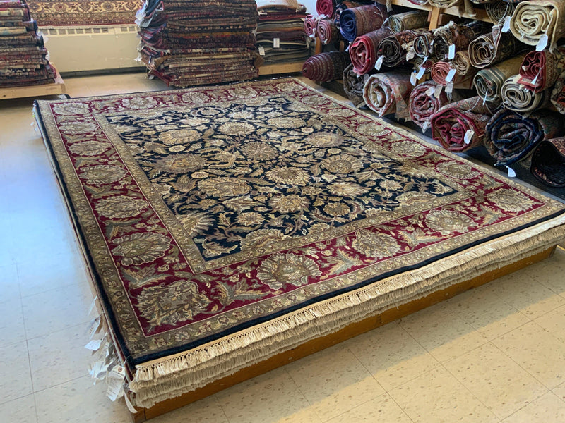 VINTAGE 8ft. x 10ft. TRADITIONAL AGRA - David Tiftickjian & Sons