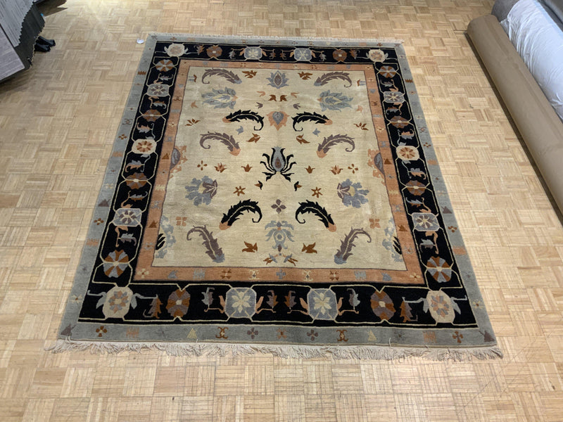 VINTAGE 8ft. x 10ft. TRANSITIONAL  TIBETAN - David Tiftickjian & Sons