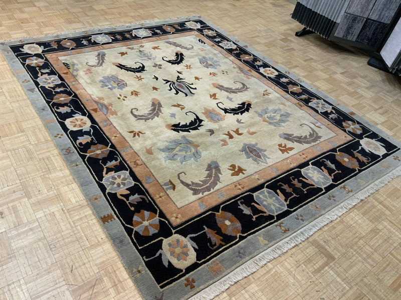 VINTAGE 8ft. x 10ft. TRANSITIONAL  TIBETAN - David Tiftickjian & Sons