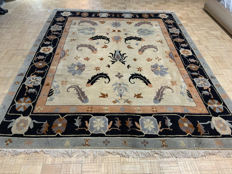 VINTAGE 8ft. x 10ft. TRANSITIONAL  TIBETAN - David Tiftickjian & Sons