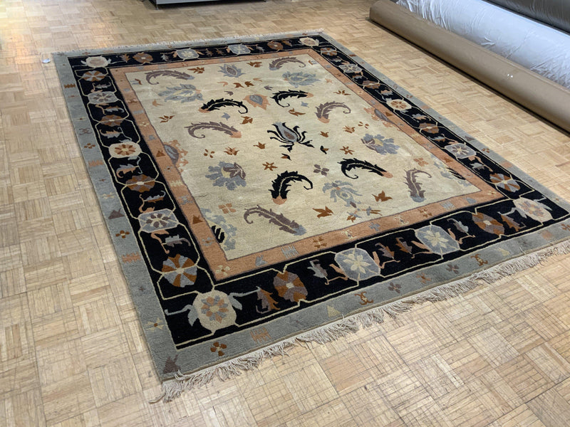 VINTAGE 8ft. x 10ft. TRANSITIONAL  TIBETAN - David Tiftickjian & Sons