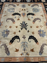 VINTAGE 8ft. x 10ft. TRANSITIONAL  TIBETAN - David Tiftickjian & Sons