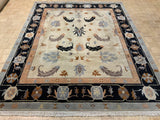VINTAGE 8ft. x 10ft. TRANSITIONAL  TIBETAN - David Tiftickjian & Sons