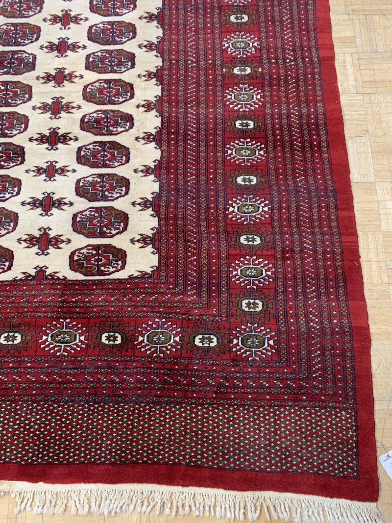 VINTAGE 8ft. x 11ft. GEOMETRIC BOKARA - David Tiftickjian & Sons