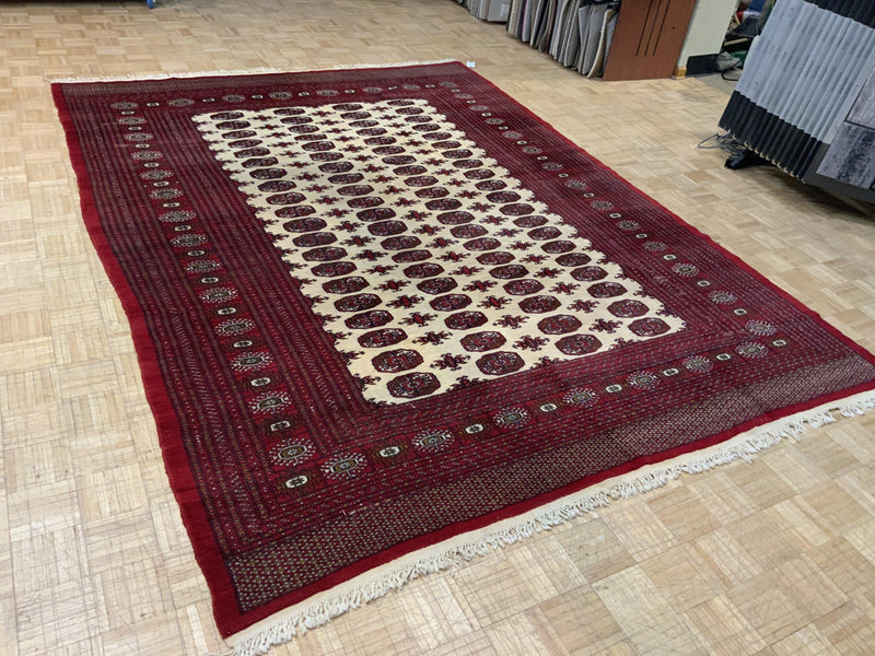 VINTAGE 8ft. x 11ft. GEOMETRIC BOKARA - David Tiftickjian & Sons