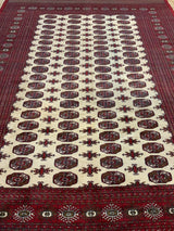VINTAGE 8ft. x 11ft. GEOMETRIC BOKARA - David Tiftickjian & Sons