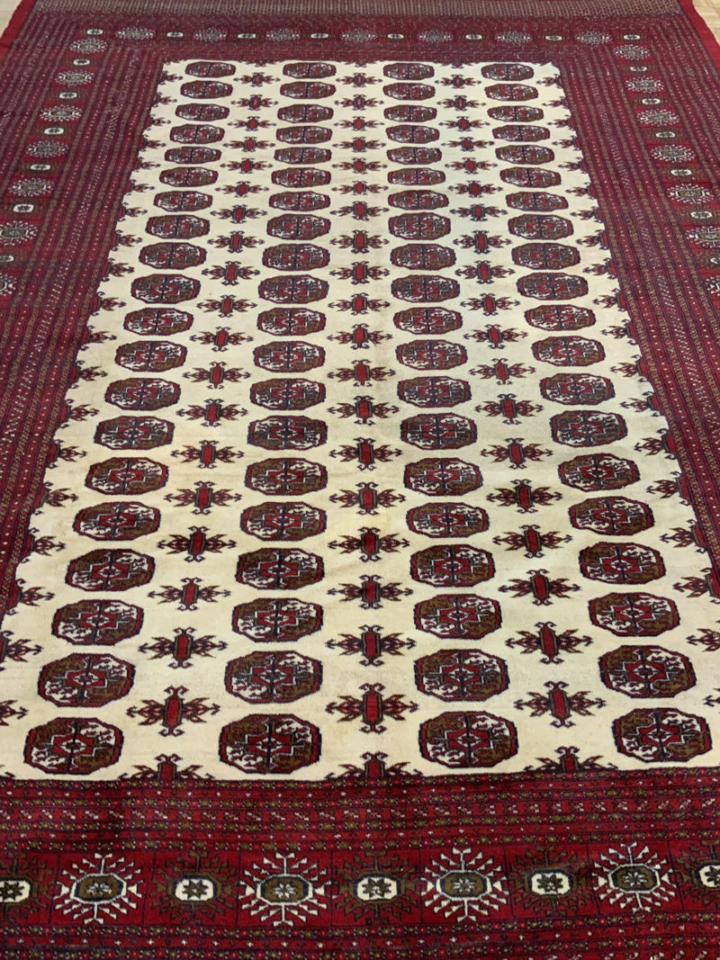 VINTAGE 8ft. x 11ft. GEOMETRIC BOKARA - David Tiftickjian & Sons