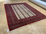 VINTAGE 8ft. x 11ft. GEOMETRIC BOKARA - David Tiftickjian & Sons