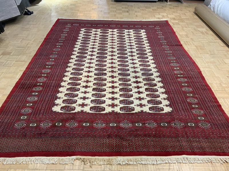 VINTAGE 8ft. x 11ft. GEOMETRIC BOKARA - David Tiftickjian & Sons