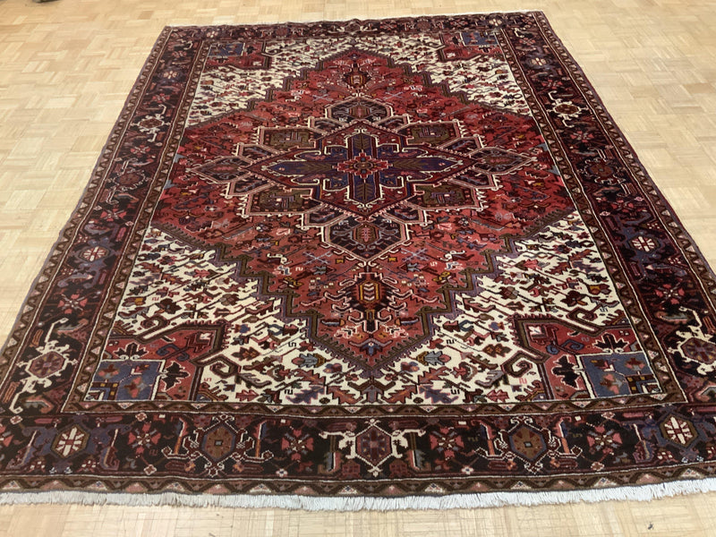VINTAGE 8ft. x 11ft. GEOMETRIC HERIZ - David Tiftickjian & Sons