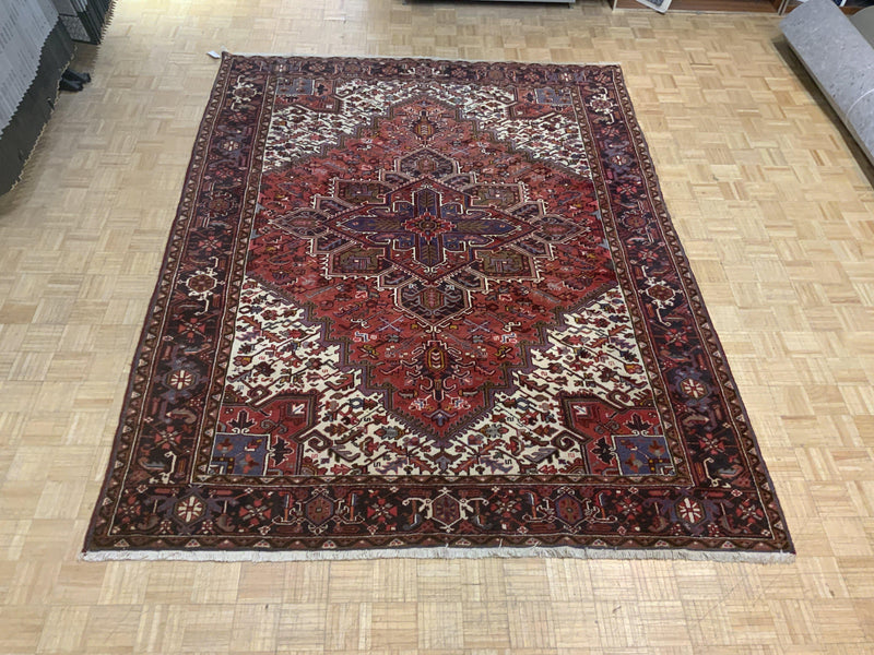 VINTAGE 8ft. x 11ft. GEOMETRIC HERIZ - David Tiftickjian & Sons