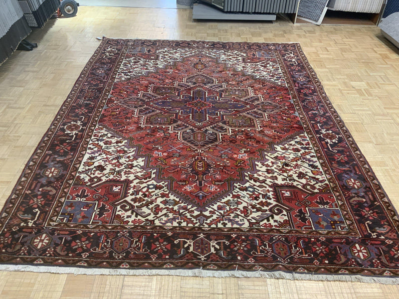 VINTAGE 8ft. x 11ft. GEOMETRIC HERIZ - David Tiftickjian & Sons