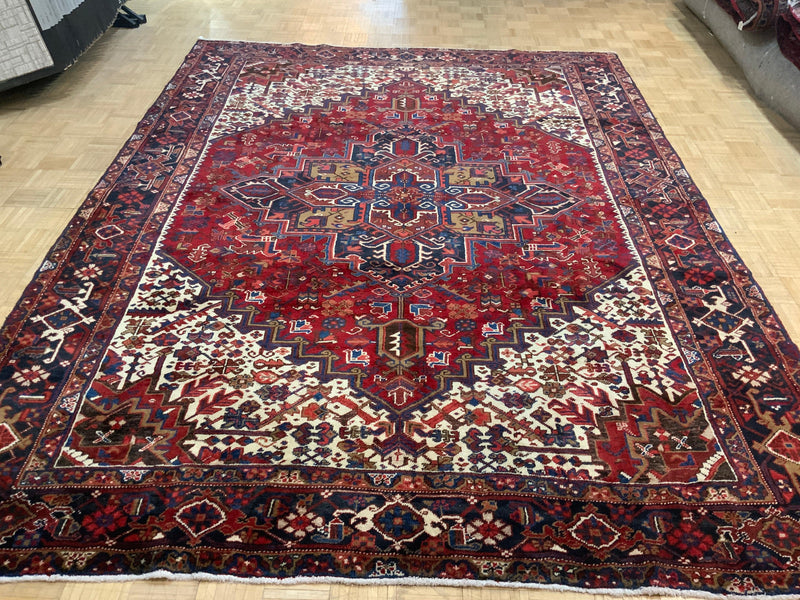 VINTAGE 8ft. x 11ft. GEOMETRIC HERIZ - David Tiftickjian & Sons