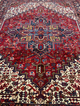 VINTAGE 8ft. x 11ft. GEOMETRIC HERIZ - David Tiftickjian & Sons