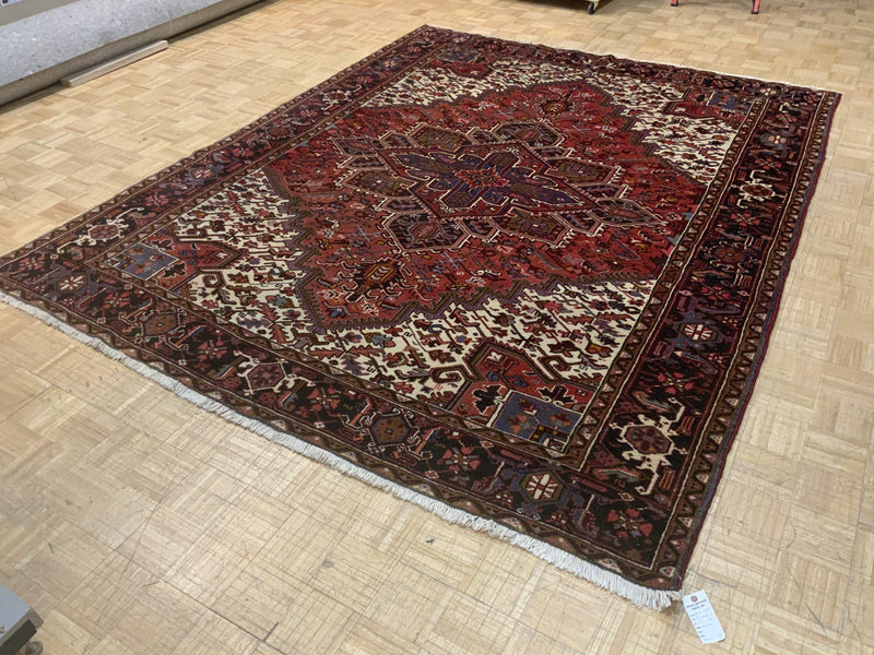 VINTAGE 8ft. x 11ft. GEOMETRIC HERIZ - David Tiftickjian & Sons