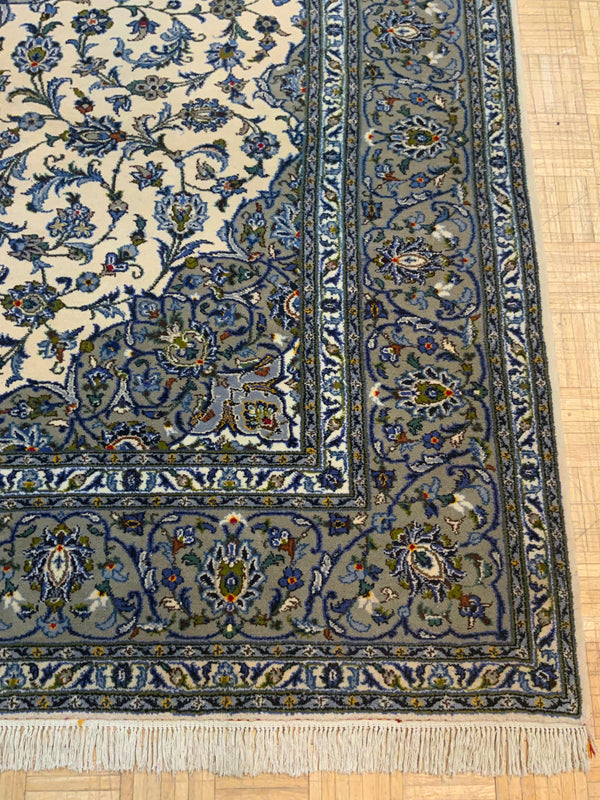 VINTAGE 8ft. x 12ft. TRADITIONAL KASHAN - David Tiftickjian & Sons