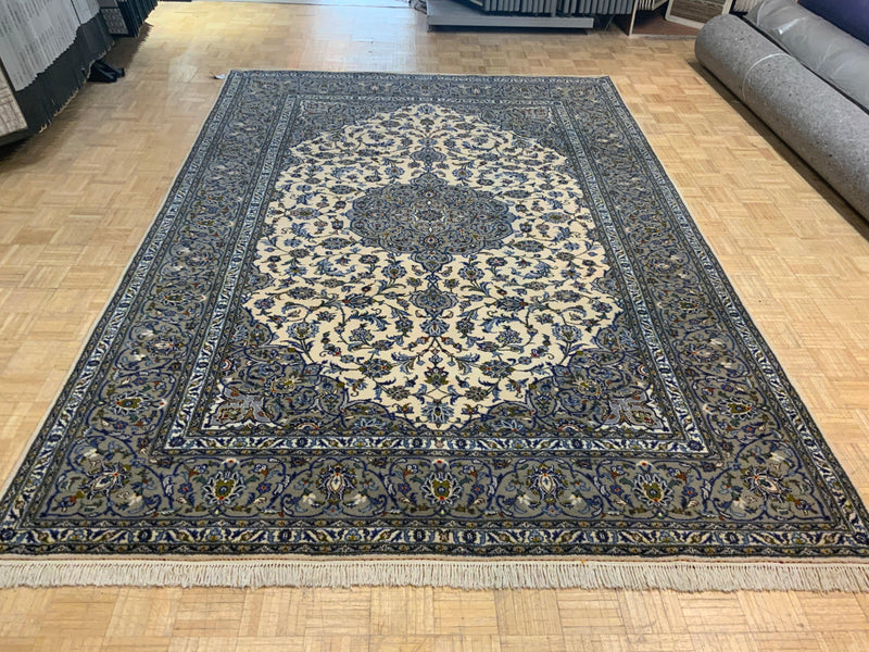VINTAGE 8ft. x 12ft. TRADITIONAL KASHAN - David Tiftickjian & Sons