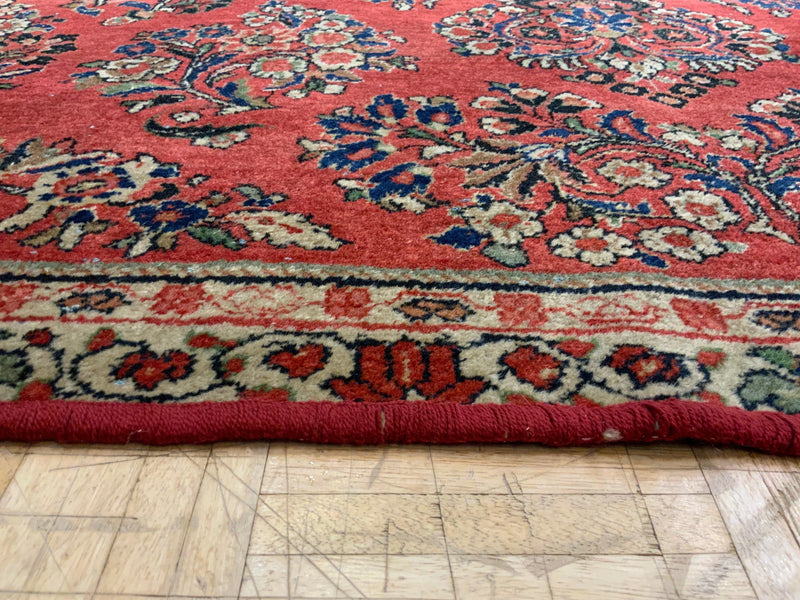 VINTAGE 8ft. x 13ft. TRADITIONAL SAROUK - David Tiftickjian & Sons