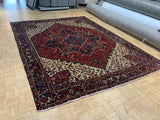 VINTAGE 9ft. x 11ft. GEOMETRIC HERIZ - David Tiftickjian & Sons