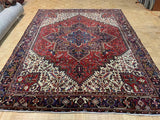 VINTAGE 9ft. x 11ft. GEOMETRIC HERIZ - David Tiftickjian & Sons