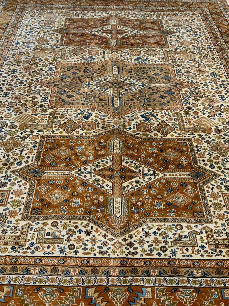 VINTAGE 9ft. x 11ft. TRANSITIONAL SHIRVAN - David Tiftickjian & Sons