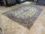 VINTAGE 9ft. x 12ft. FLORAL KERMAN - David Tiftickjian & Sons