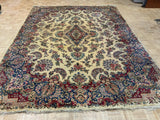 VINTAGE 9ft. x 12ft. FLORAL KERMAN - David Tiftickjian & Sons