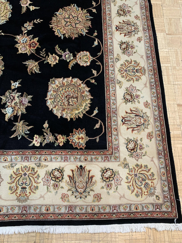 VINTAGE 9ft. x 12ft. TRADITIONAL KASHAN - David Tiftickjian & Sons