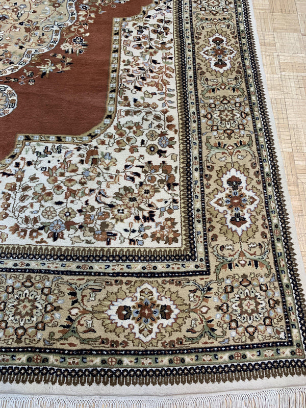 VINTAGE 9ft. x 12ft. TRADITIONAL TABRIZ - David Tiftickjian & Sons