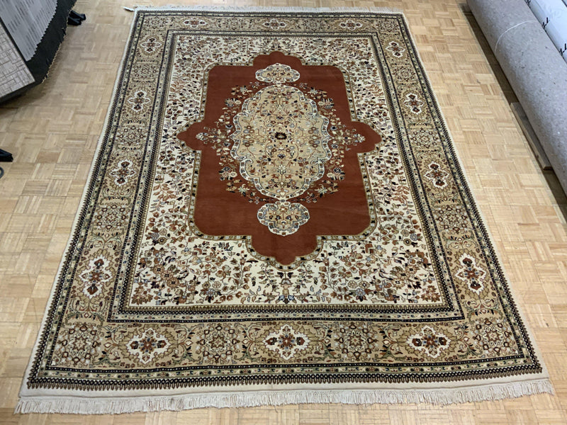 VINTAGE 9ft. x 12ft. TRADITIONAL TABRIZ - David Tiftickjian & Sons