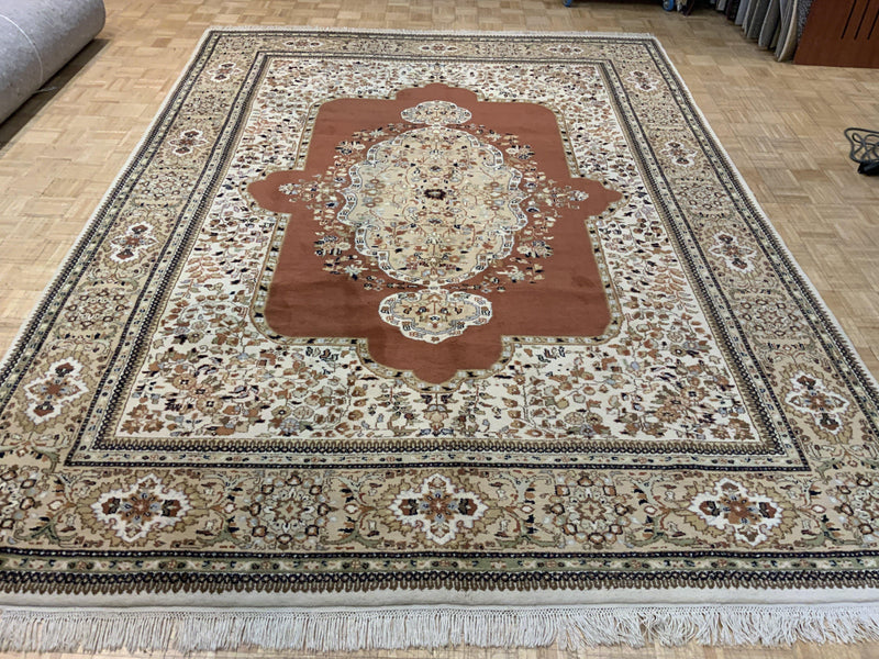 VINTAGE 9ft. x 12ft. TRADITIONAL TABRIZ - David Tiftickjian & Sons