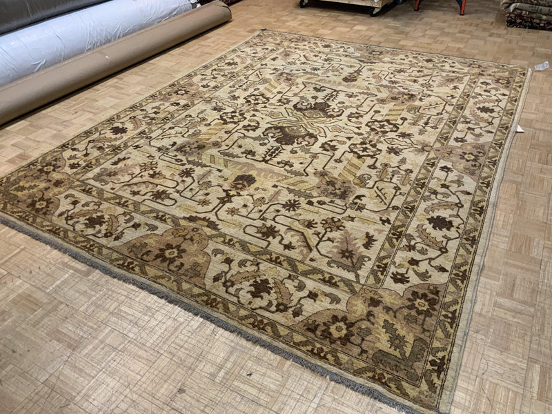 VINTAGE 9ft. x 12ft. TRANSITIONAL OUSHAK - David Tiftickjian & Sons