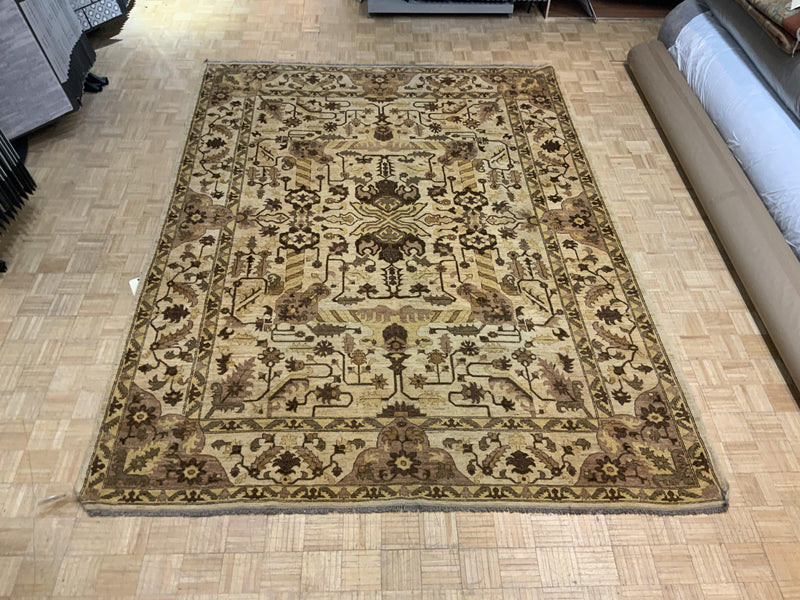 VINTAGE 9ft. x 12ft. TRANSITIONAL OUSHAK - David Tiftickjian & Sons