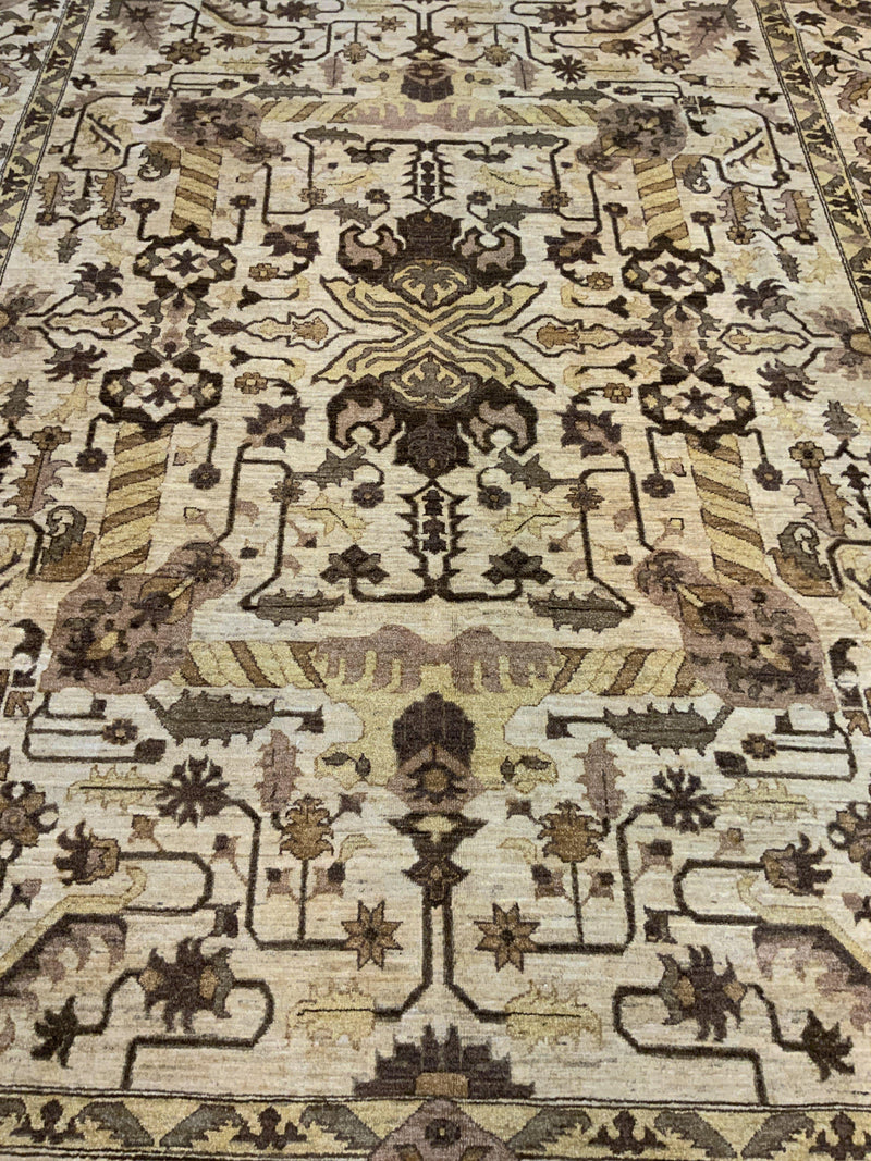 VINTAGE 9ft. x 12ft. TRANSITIONAL OUSHAK - David Tiftickjian & Sons
