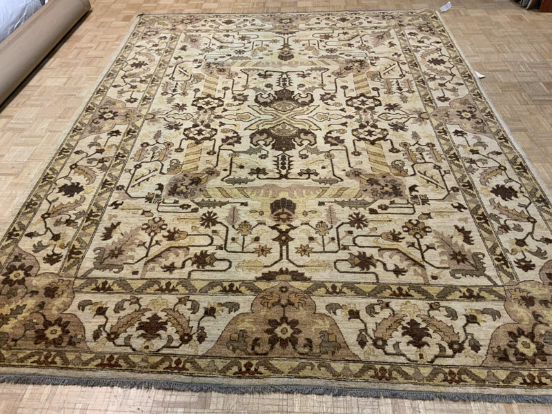 VINTAGE 9ft. x 12ft. TRANSITIONAL OUSHAK - David Tiftickjian & Sons